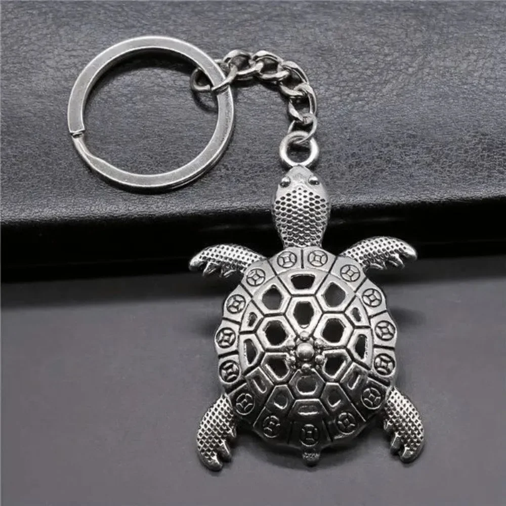 Turtle Stainless Steel Keychain